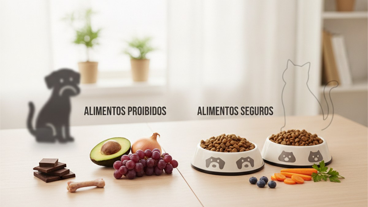 Alimentos perigosos para cães e gatos