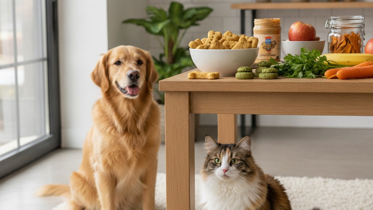 Petiscos caseiros para cães e gatos: segurança e saúde