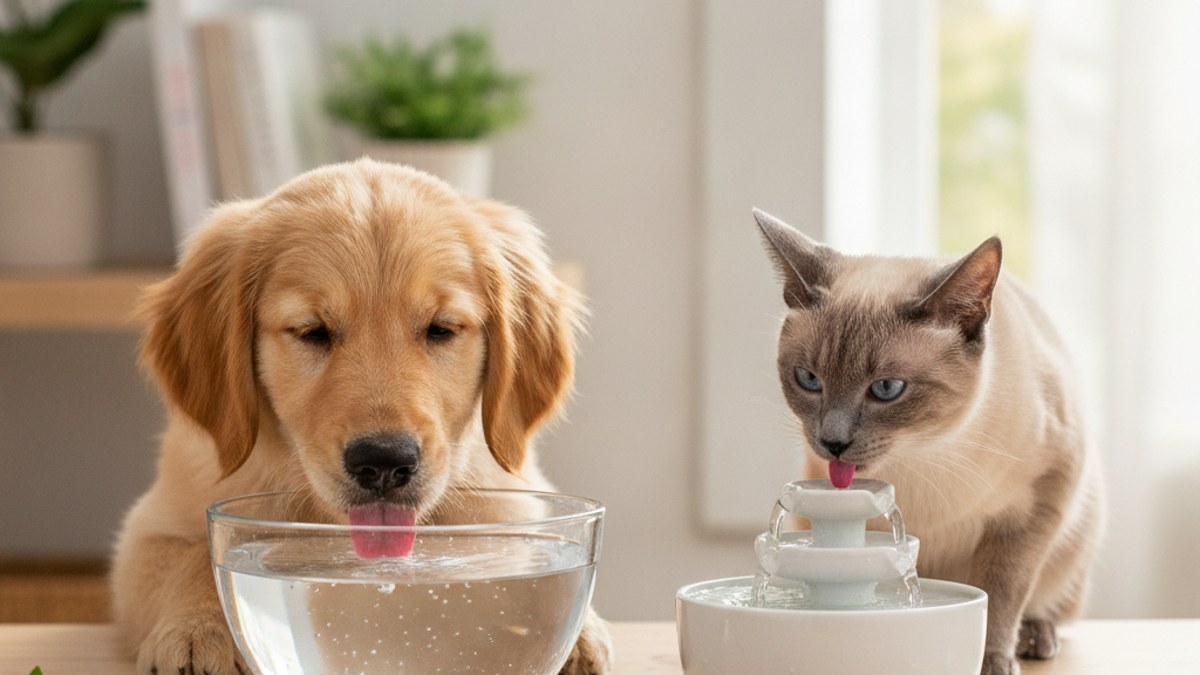 Hidratação em cães e gatos: um fator essencial para a saúde
