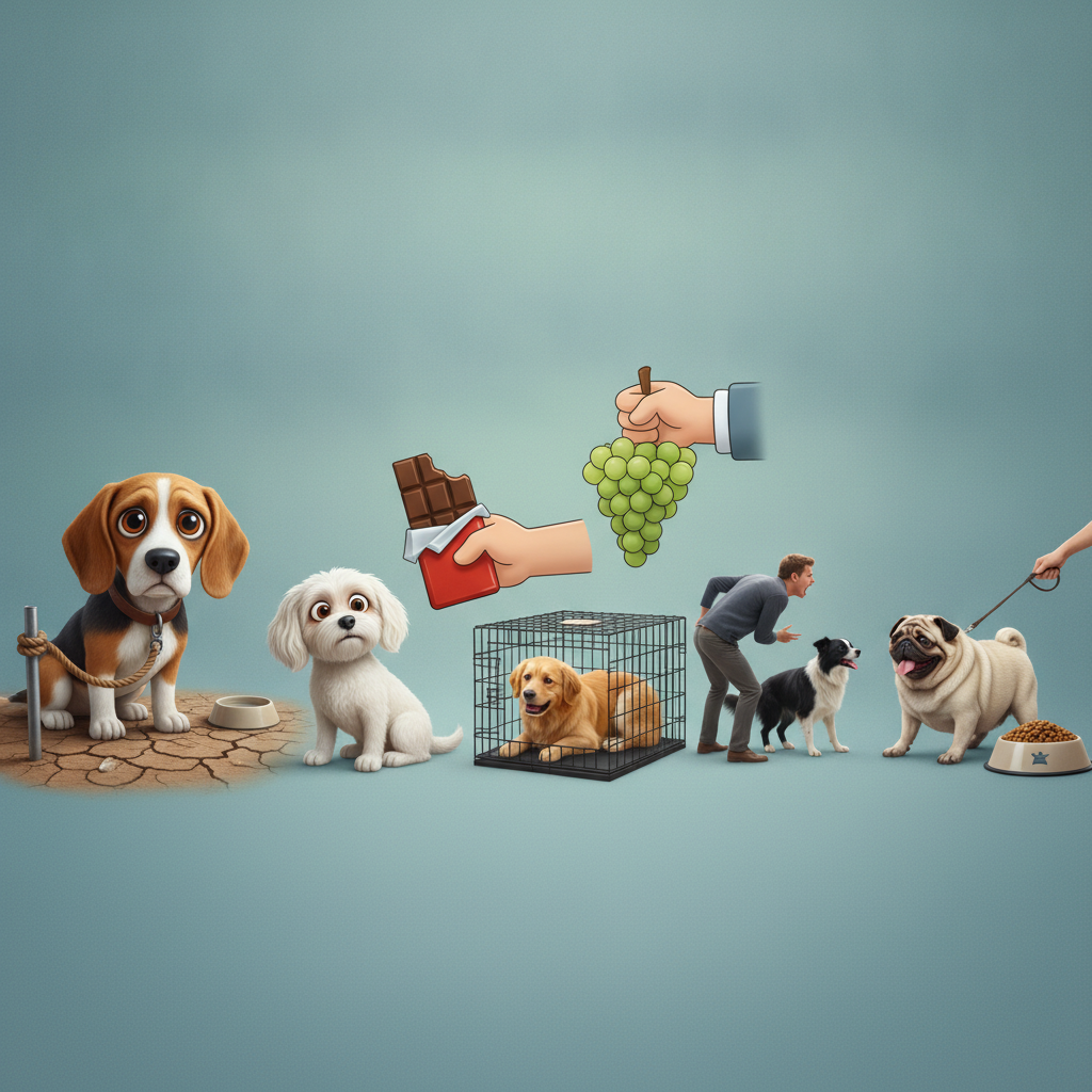 Práticas a serem evitadas por tutores de cães