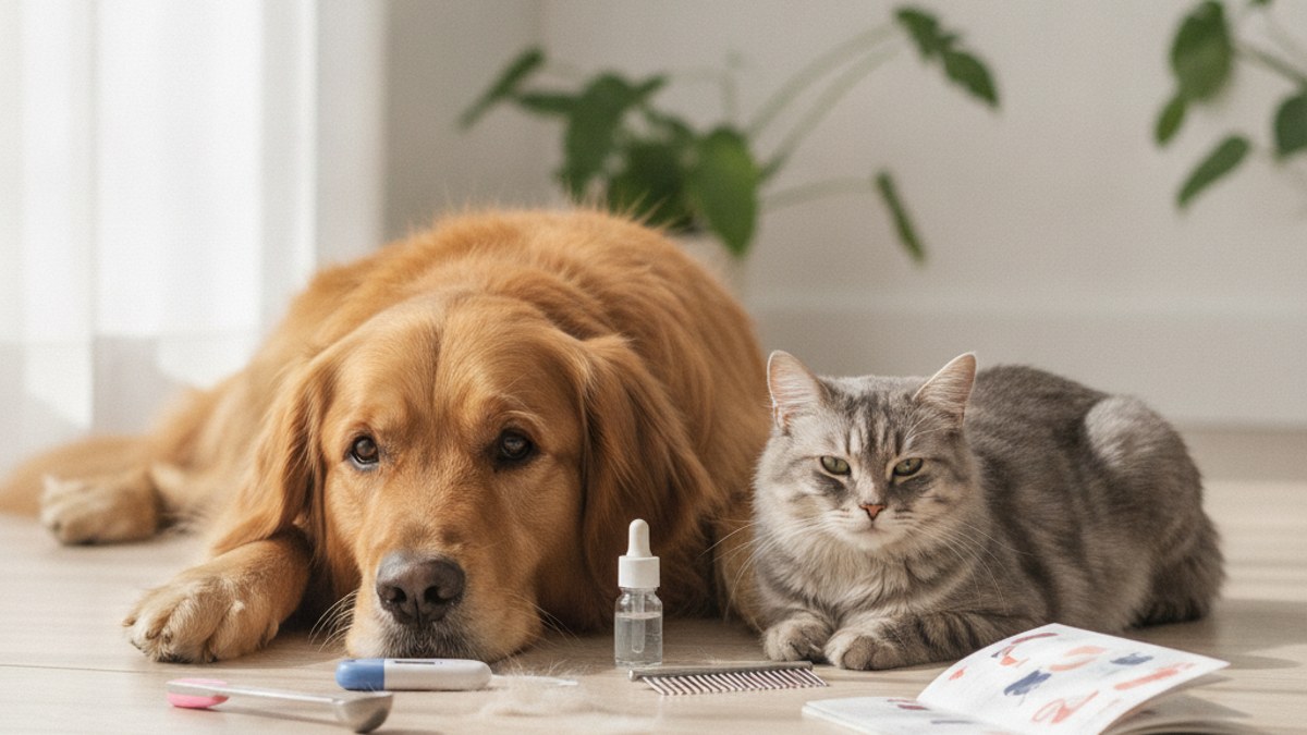 Sinais de doença em cães e gatos: reconhecimento e manejo inicial